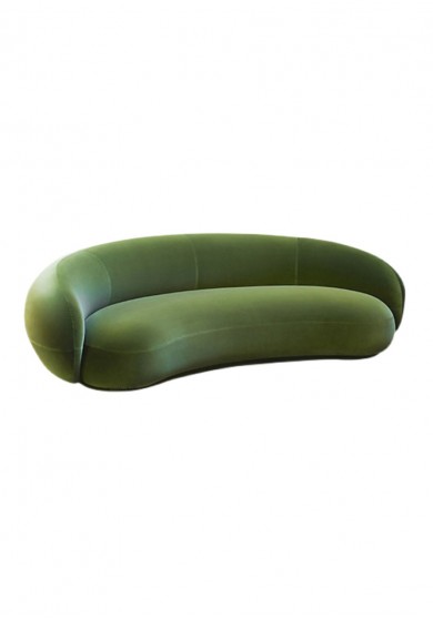 Opal Curved Upholstery Sofa 3 Seater 